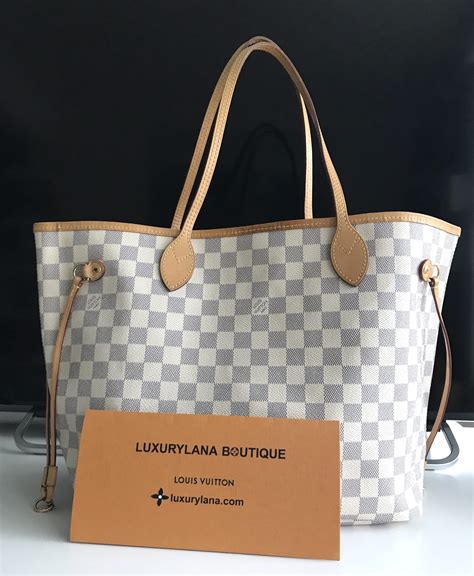 louis vuitton neverfull damier azur